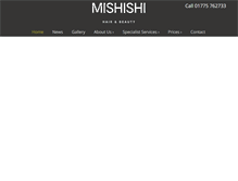 Tablet Screenshot of mishishi.com